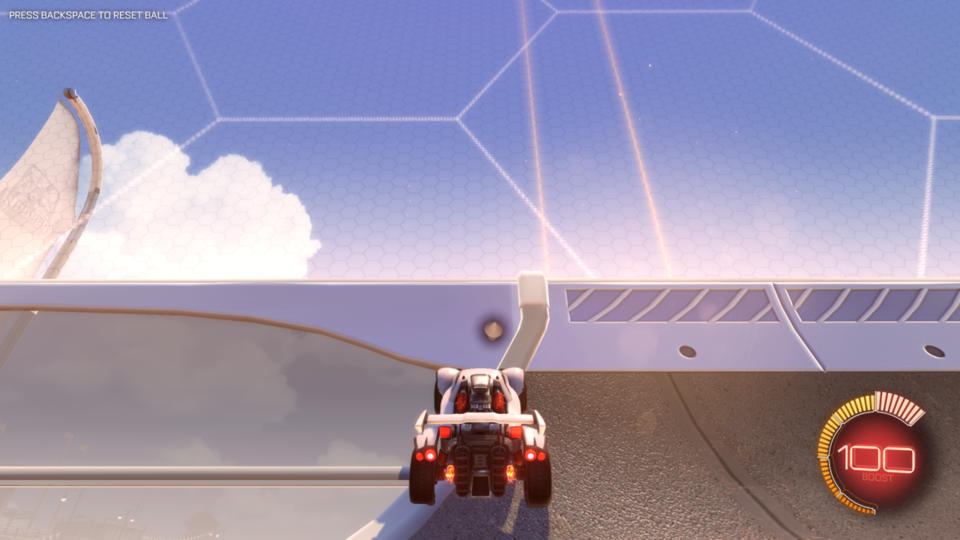 Rocket League Light Shafts Lens Flares On